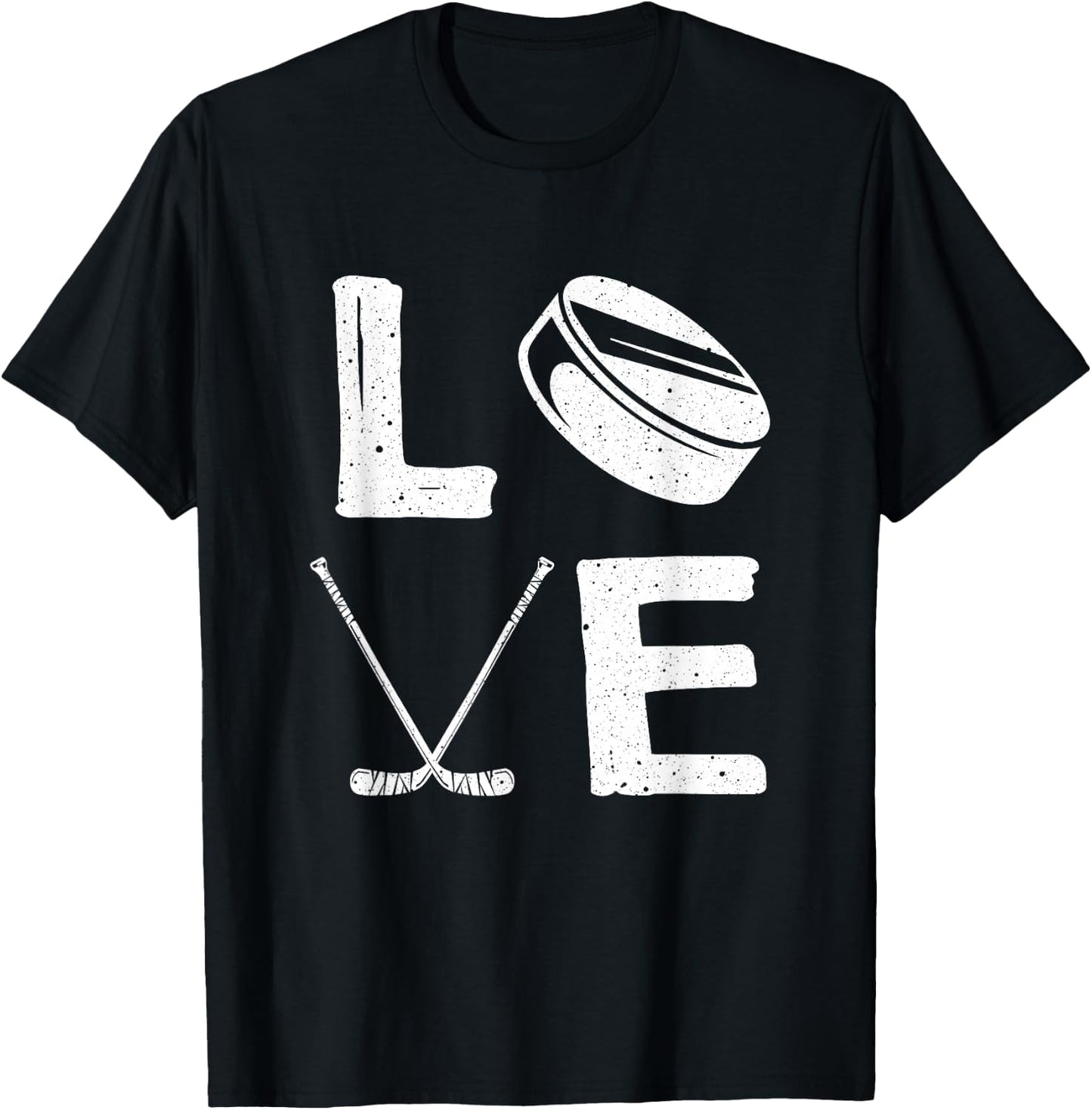 Funny Hockey Design For Kids Men Women Ice Hockey Players T-Shirt - T-Shirt | Black