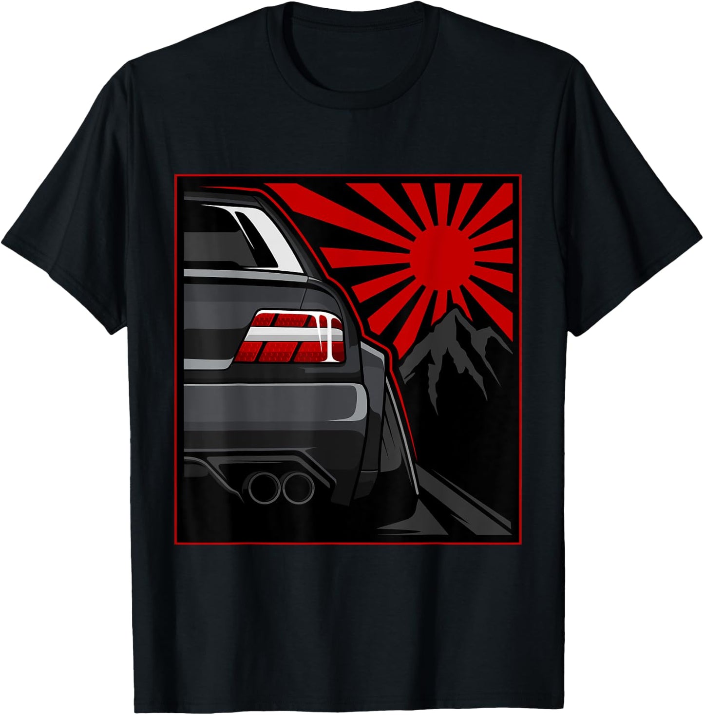 Japanese Automotive JDM Legend Retro Race Vintage Tuning Car T-Shirt - T-Shirt | Black