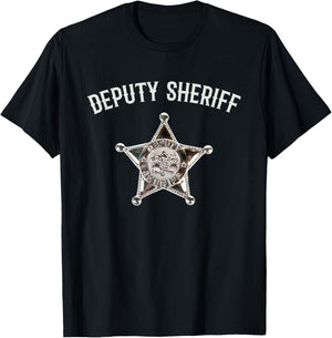 Funny Deputy Sheriff Halloween Costume Kids T-Shirt - T-Shirt | Black