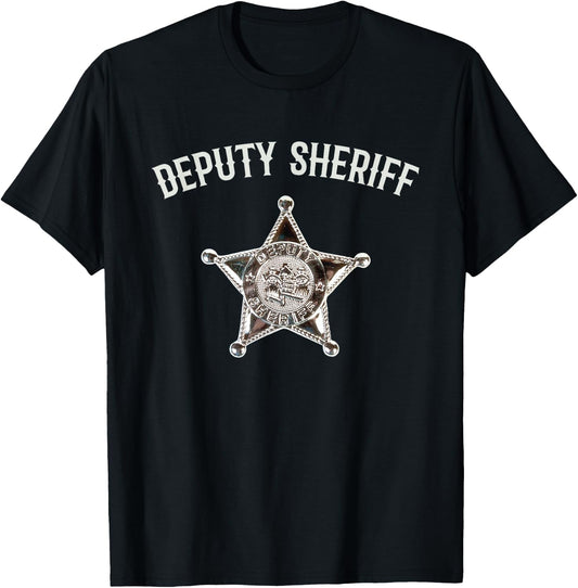 Funny Deputy Sheriff Halloween Costume Kids T-Shirt - T-Shirt | Black
