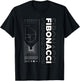 Fibonacci Golden Spiral T-Shirt - T-Shirt | Black