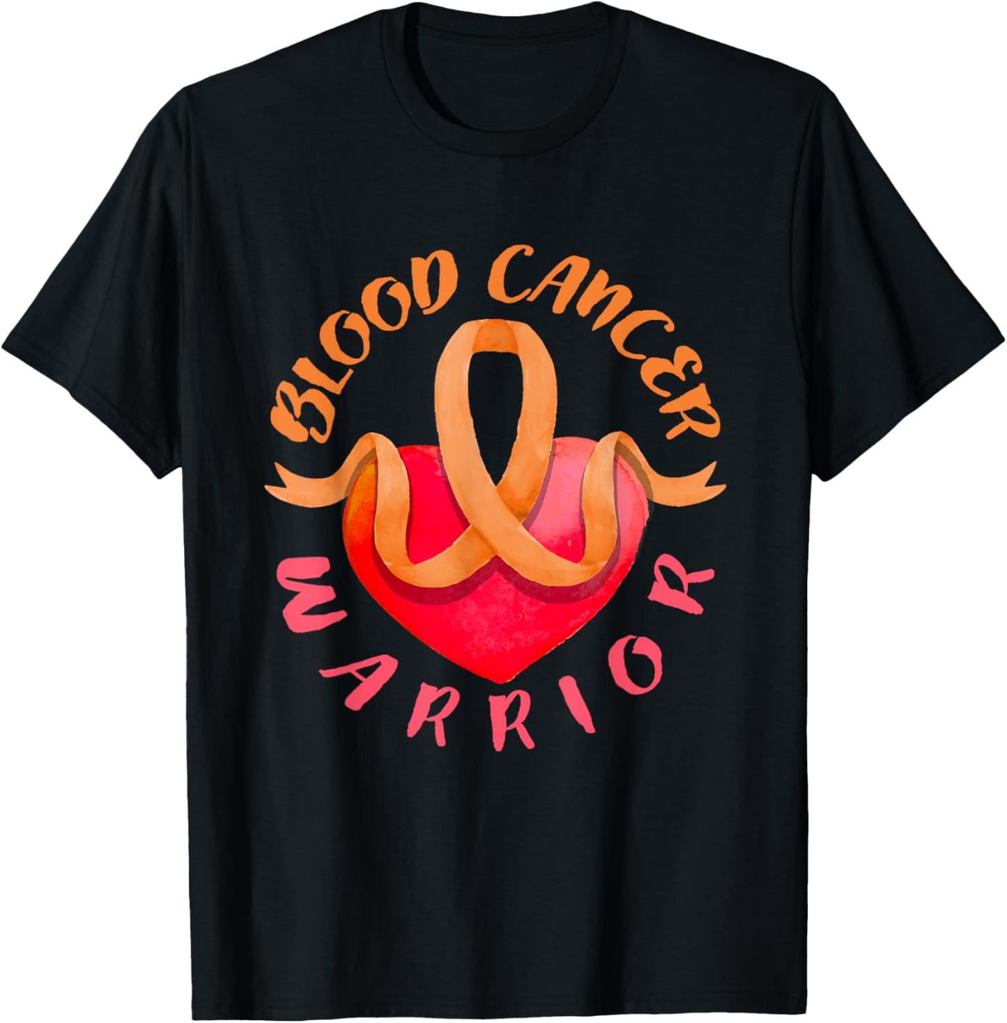 Blood Cancer Warrior Lymphoma, Myeloma & Leukemia Awareness T-Shirt - T-Shirt | Black