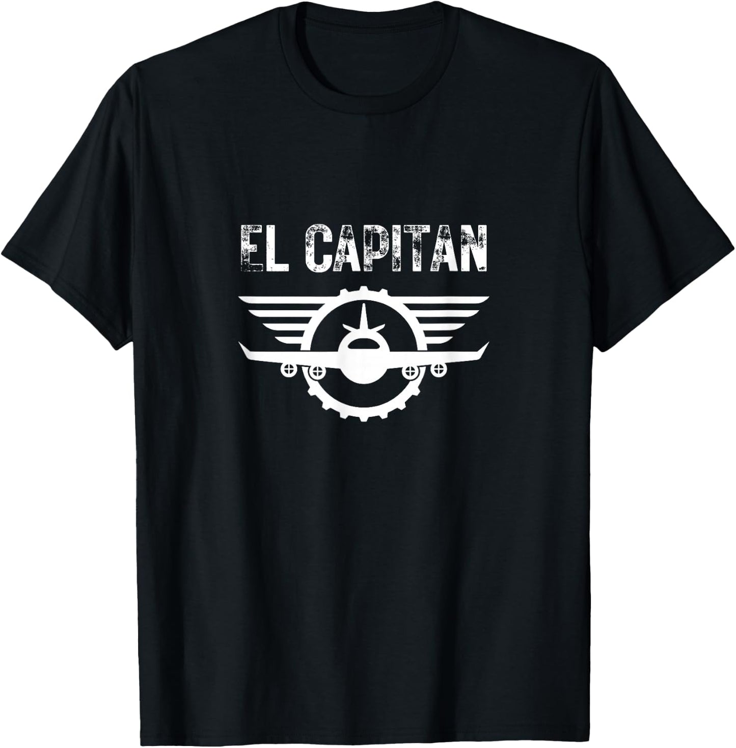 El Capitan Aviation Pilot Flight School T-Shirt - T-Shirt | Black