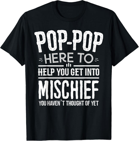 Pop-Pop Shirt from Grandchildren Grandfather Pop-Pop T-Shirt - T-Shirt | Black