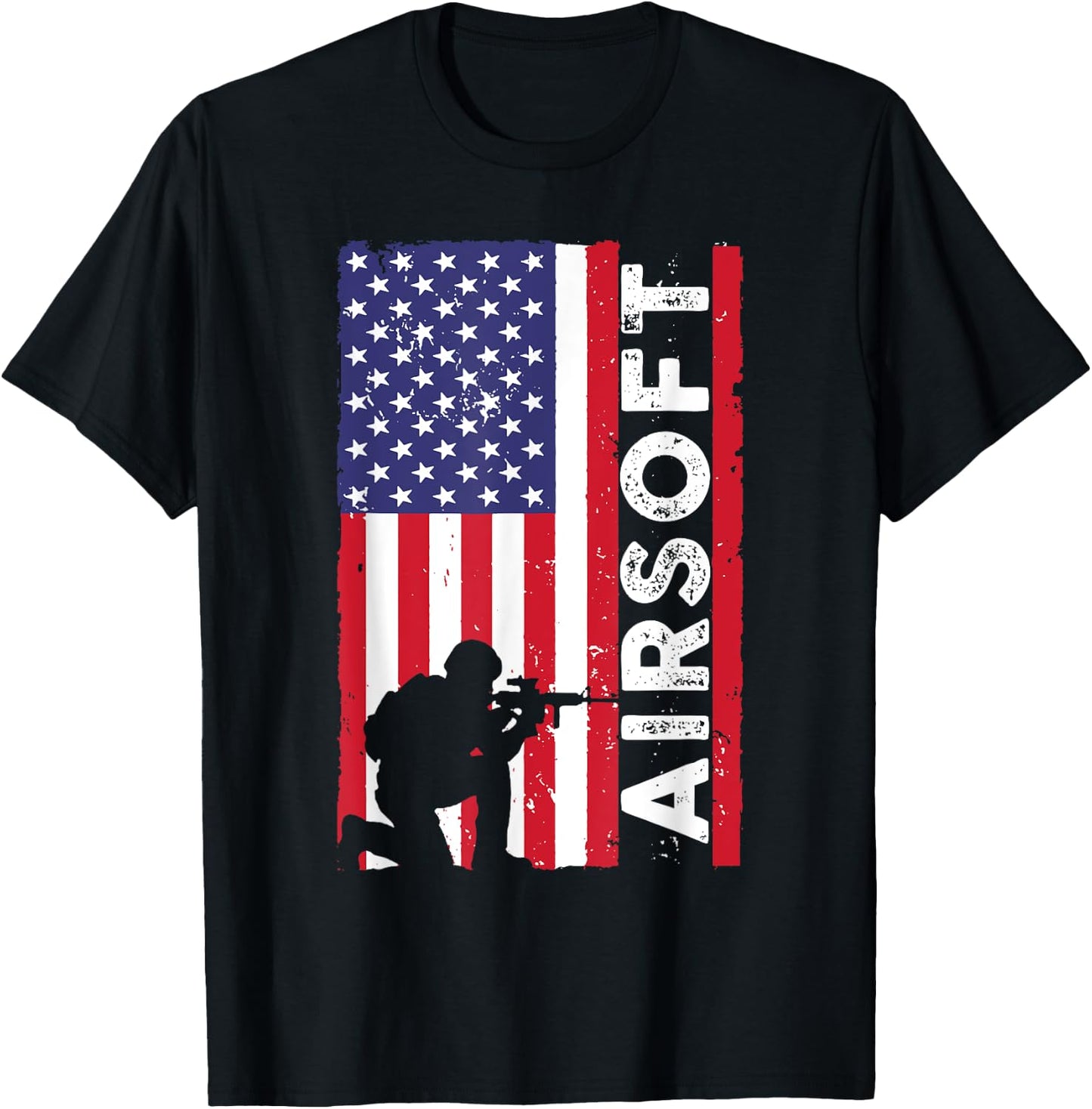 Cute Airsoft Art Women Kids Airsoft Player Airsofter T-Shirt - T-Shirt | Black