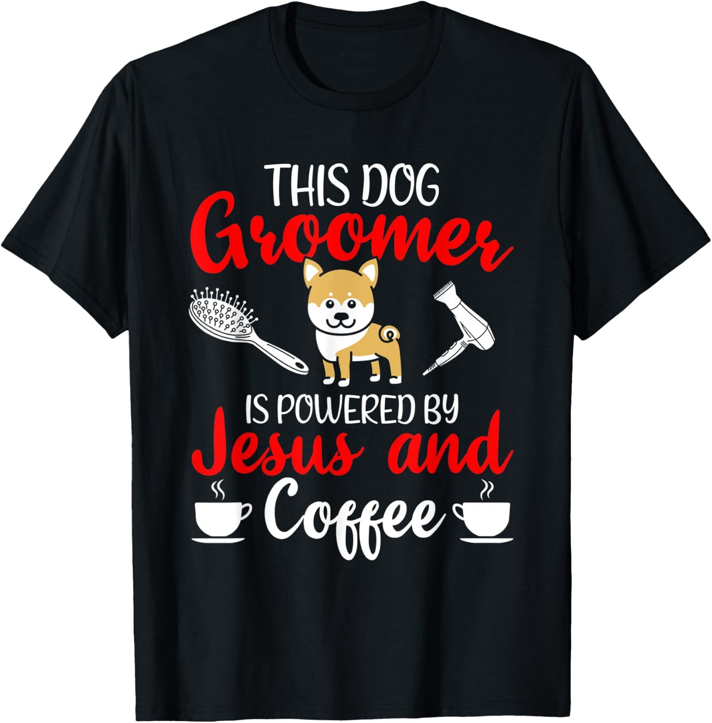Dog Groomer Outfit Pet Grooming T-Shirt - T-Shirt | Black