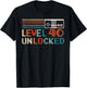 Unlocked Level 40 Birthday Boy Video Game Controller T-Shirt - T-Shirt | Black