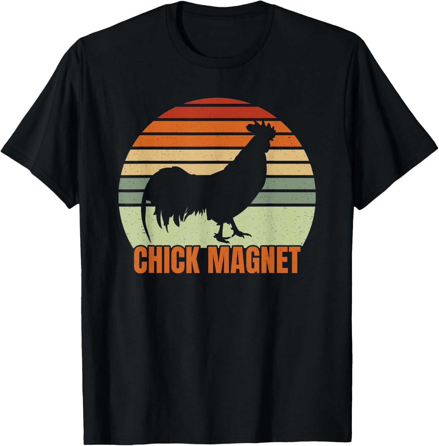 Funny Chicken Farmer Rooster Chick Magnet Backyard Chicken T-Shirt - T-Shirt | Black