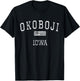 Okoboji Iowa IA Vintage T-Shirt - T-Shirt | Black