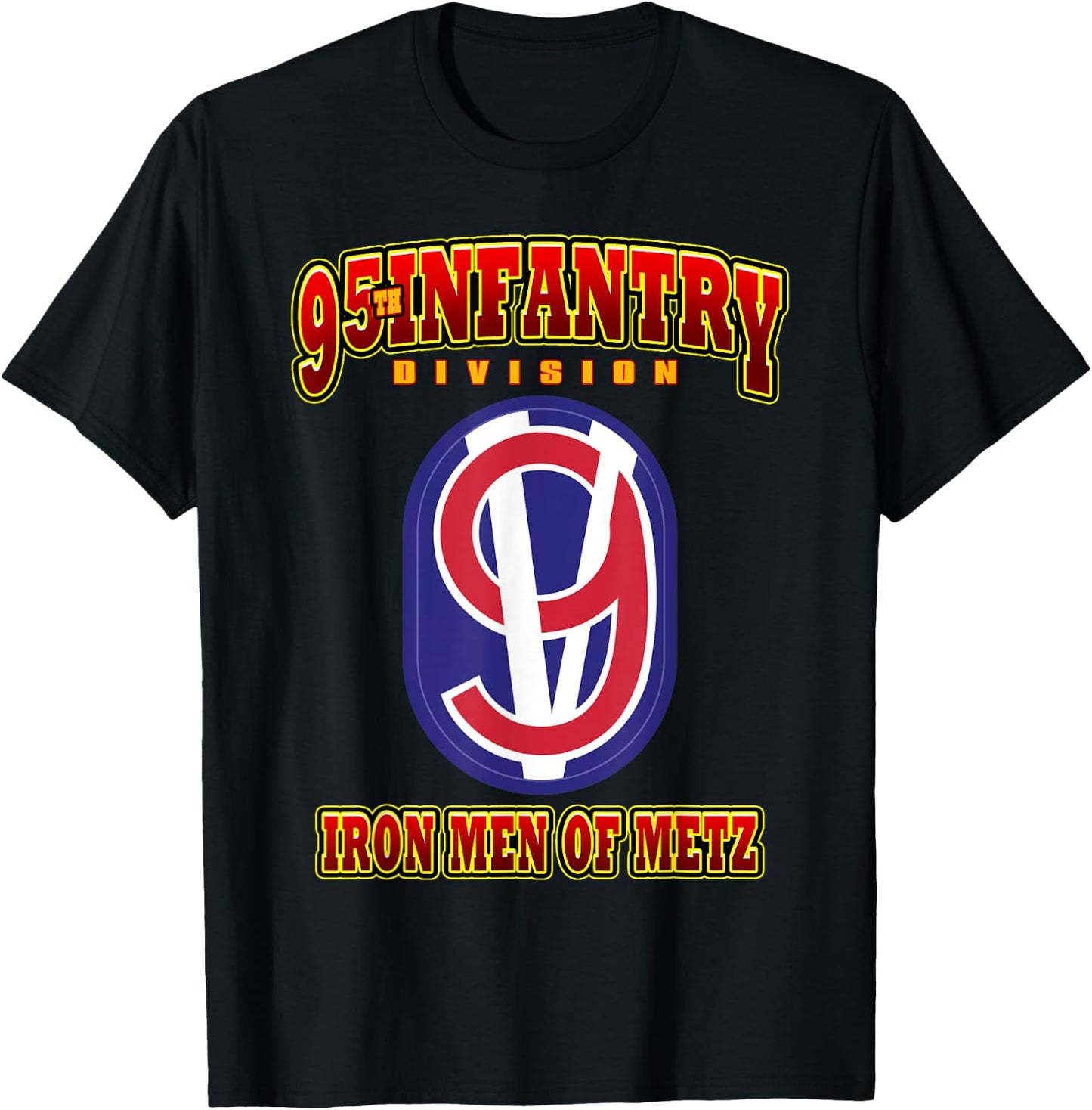 95th Infantry Division Iron Men of Metz T-Shirt - T-Shirt | Black