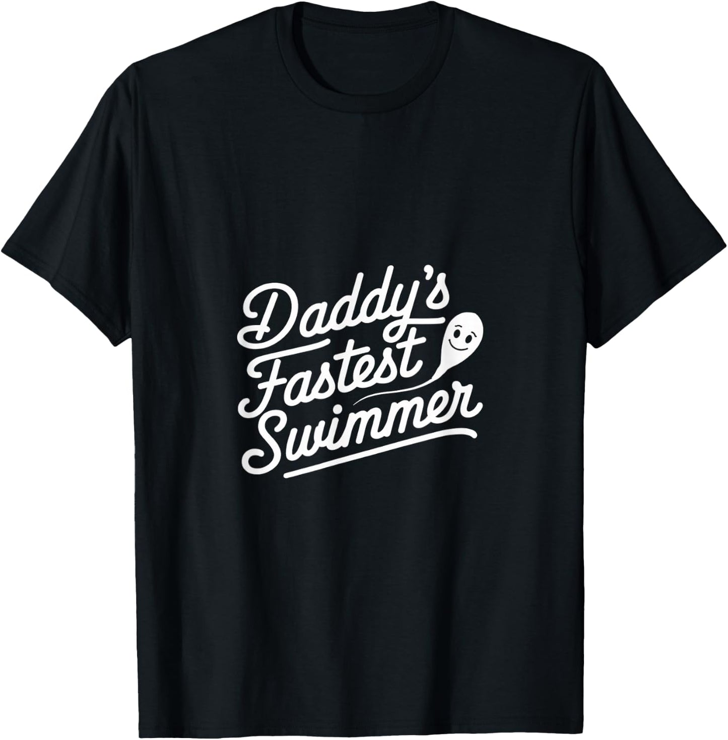 Daddy's Fastest Swimmer Child Toddler Baby T-Shirt - T-Shirt | Black