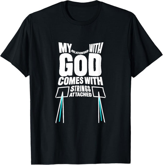 Tzitzit My Relationship with God is Conditioned T-Shirt - T-Shirt | Black