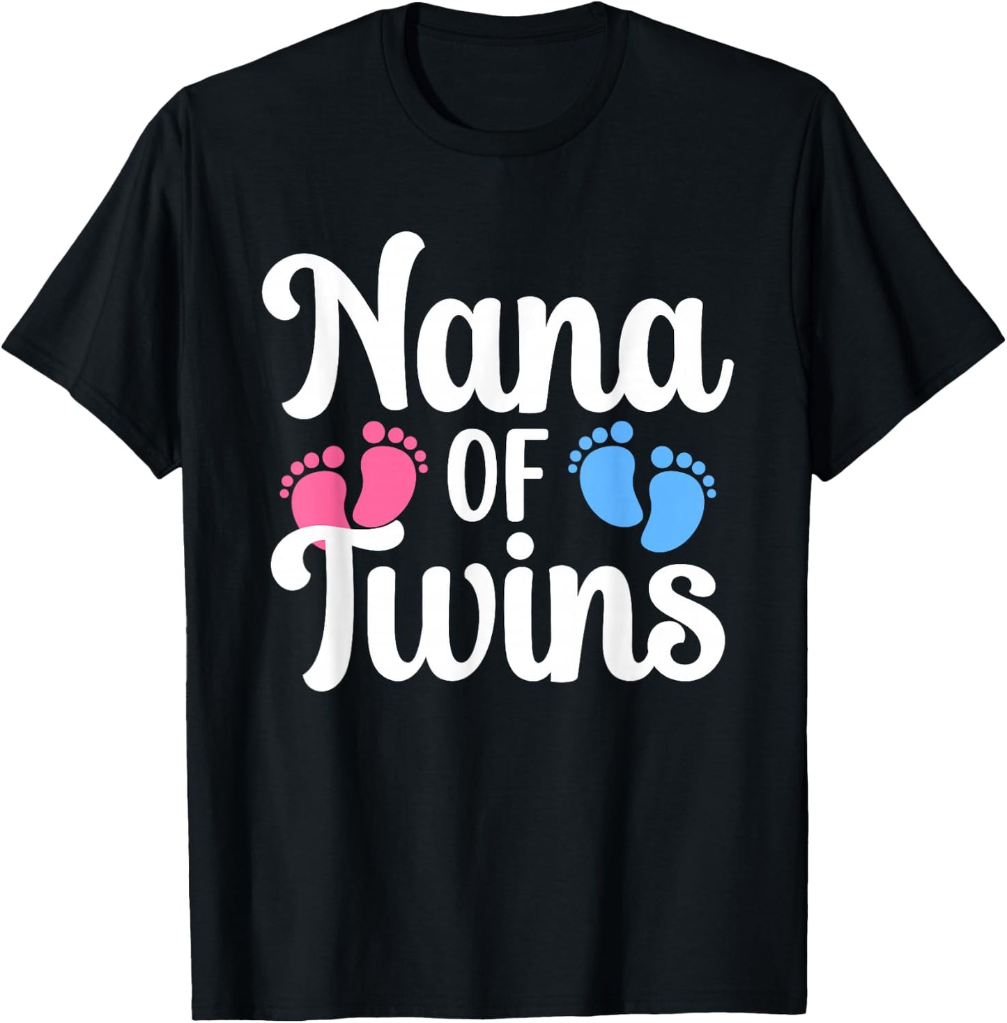 Nana of Twins Proud Twin Nana Grandma T-Shirt - T-Shirt | Black