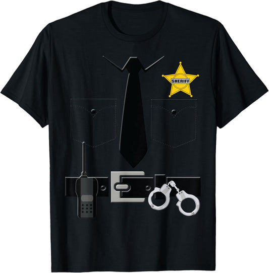 Sheriff Halloween Costume T-Shirt - T-Shirt | Black
