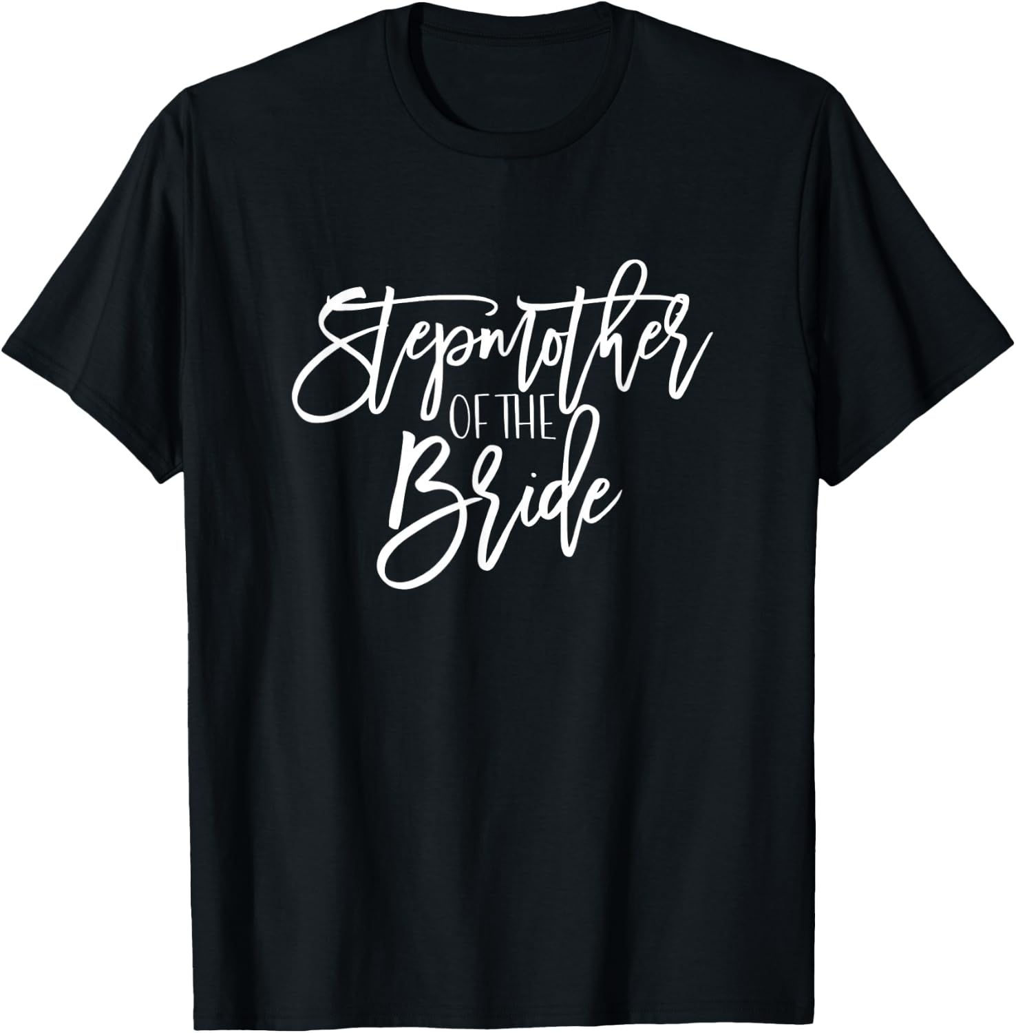 Stepmother of Bride Wedding Party Group Bridal Groom Gift T-Shirt - T-Shirt | Black