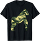 Military Gorilla Camo Men Print US Ape Animal Veteran Gift T-Shirt - T-Shirt | Black