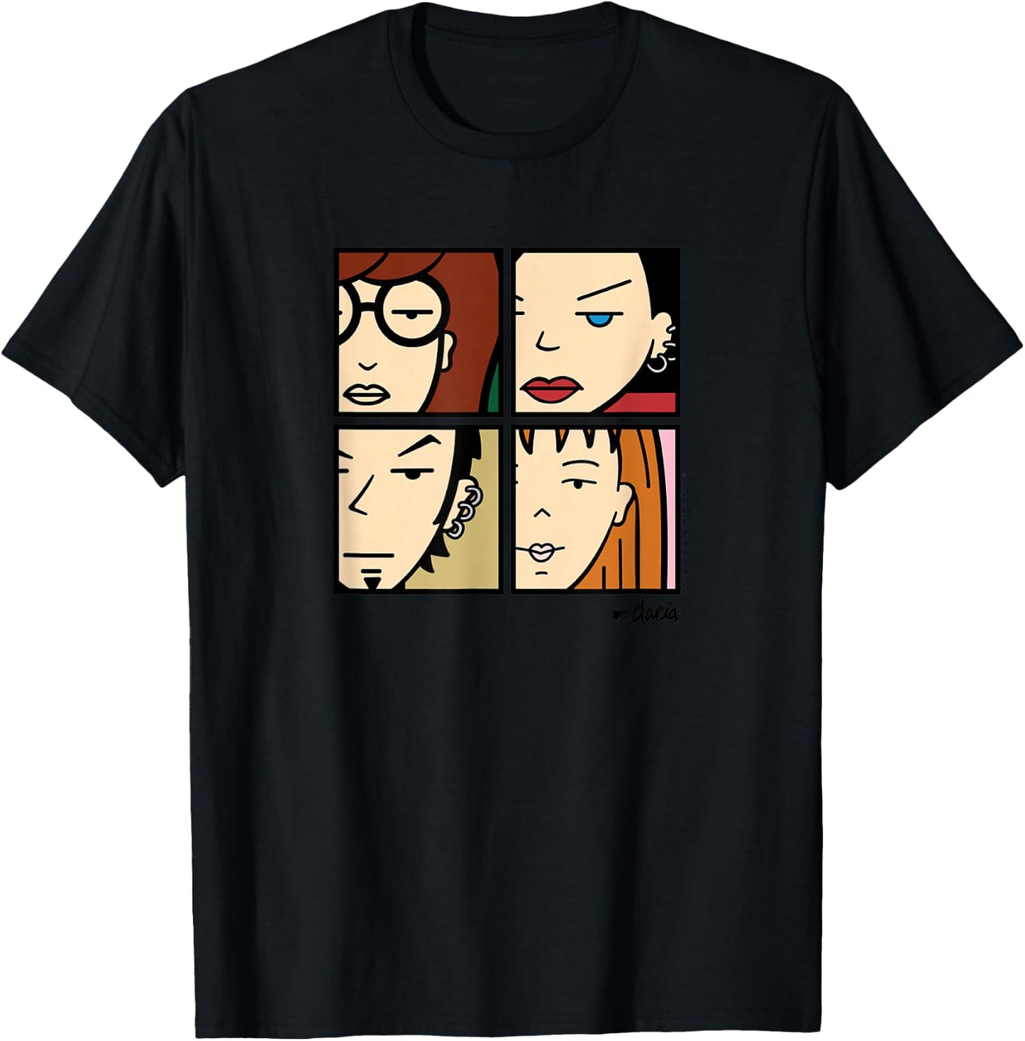 Daria - Character Grid T-Shirt - T-Shirt | Black