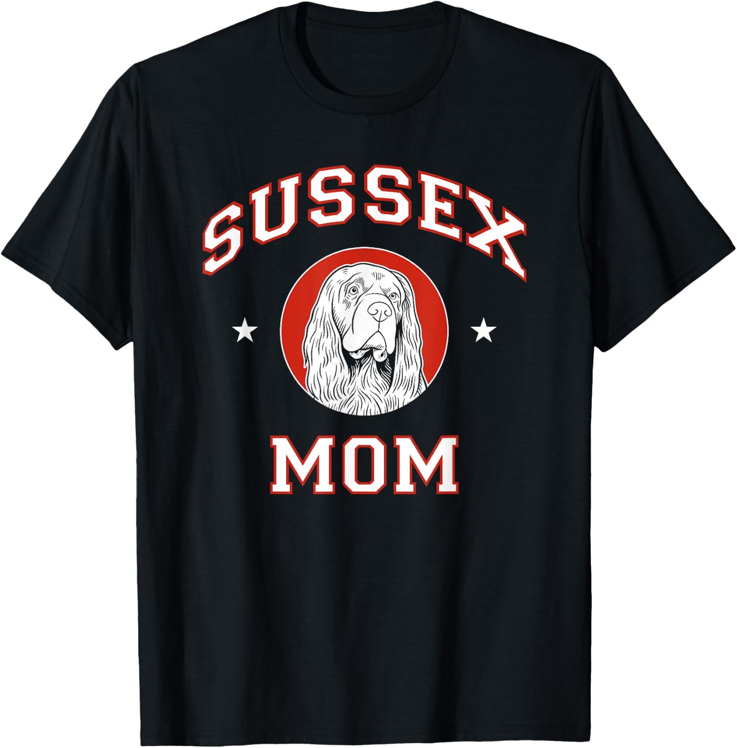 Sussex Spaniel Mom Dog Mother T-Shirt - T-Shirt | Black