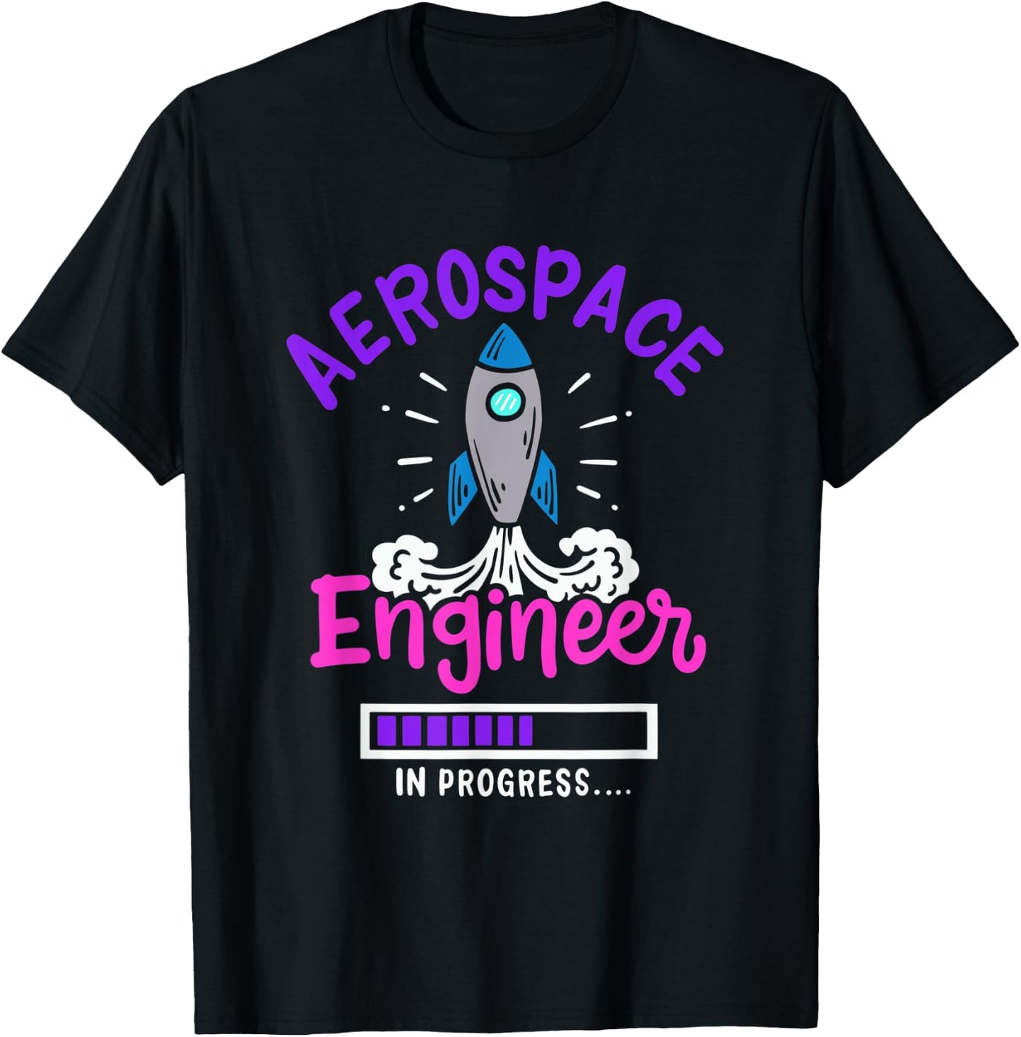Aerospace Engineer In Progress T-Shirt - T-Shirt | Black