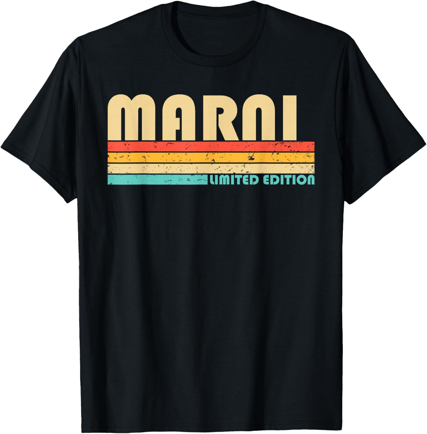 MARNI Name Personalized Retro Vintage 80s 90s Birthday T-Shirt - T-Shirt | Black