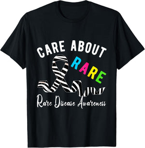 Rare Disease Day Care About Rare Disease Awareness T-Shirt - T-Shirt | Black