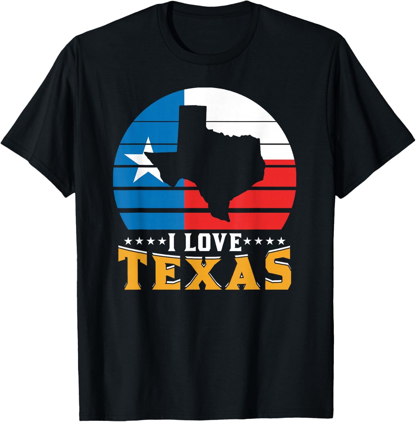 I Love Texas Sayings Texan State Pride T-Shirt - T-Shirt | Black