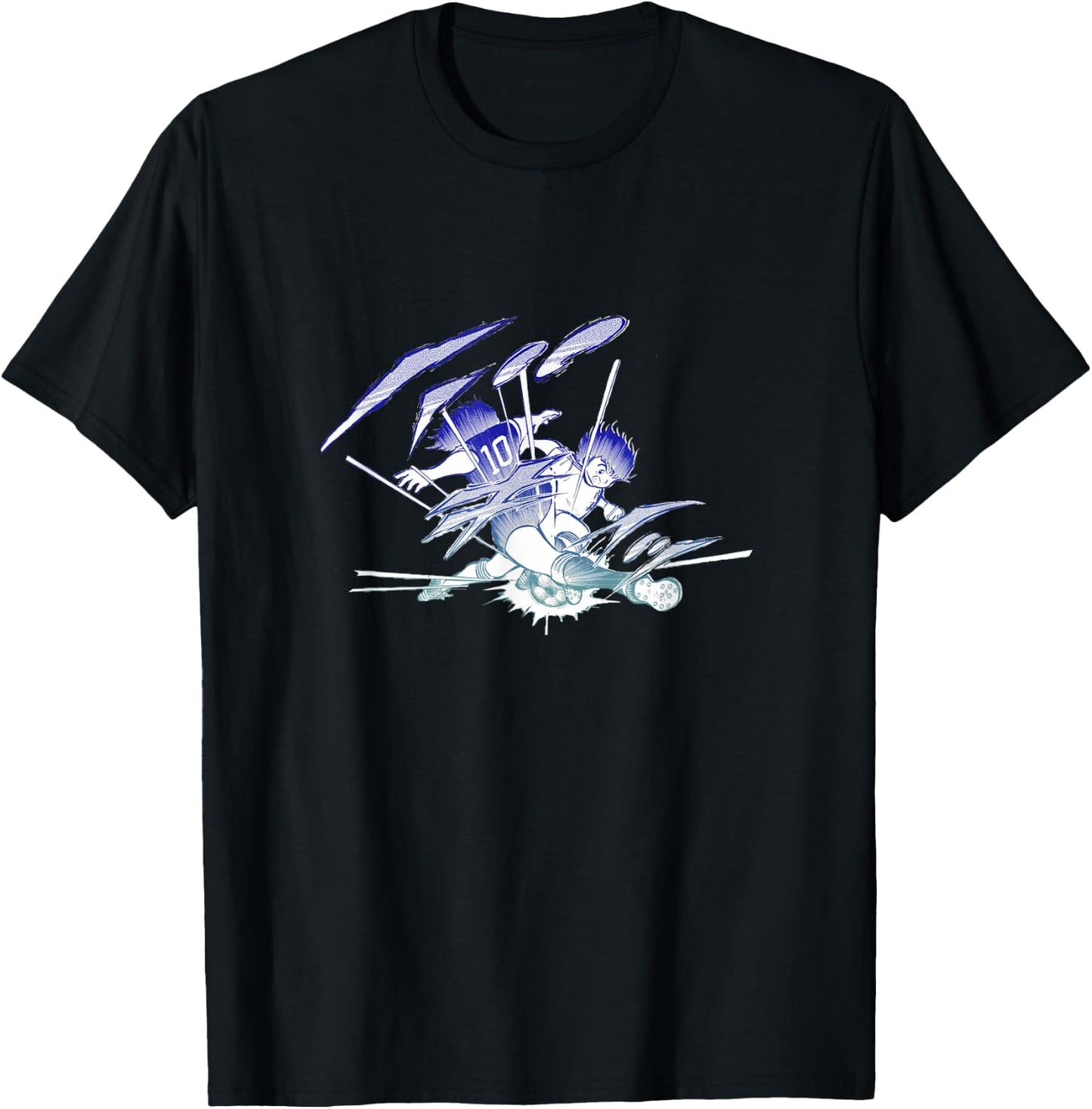 Captain TSUBASA gradation (battle) T-Shirt - T-Shirt | Black