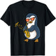 Penguin Playing Saxophone T-Shirt - T-Shirt | Black