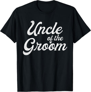Uncle Of The Groom Shirts Funny Bachelor Party Uncle T-Shirt - T-Shirt | Black
