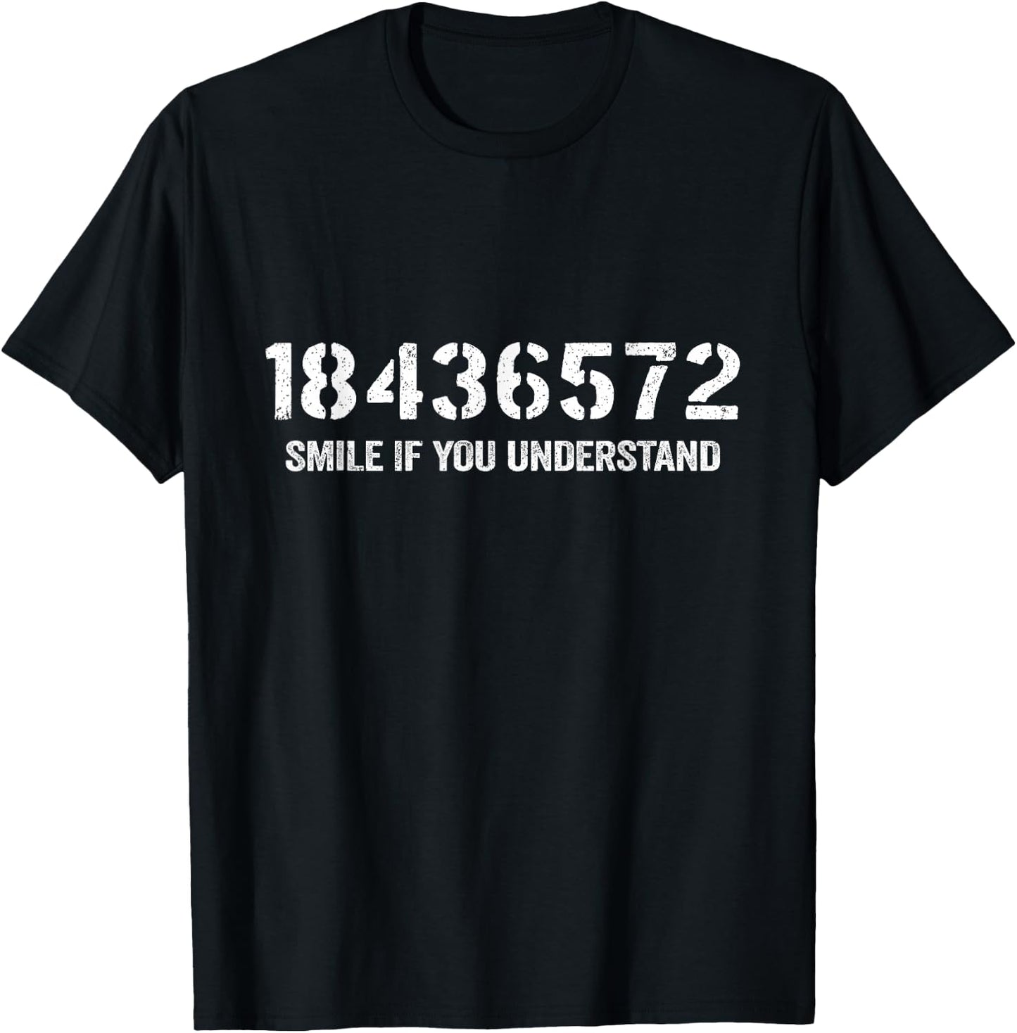18436572 Smile If You Understand Firing Order V8 Big Block T-Shirt - T-Shirt | Black