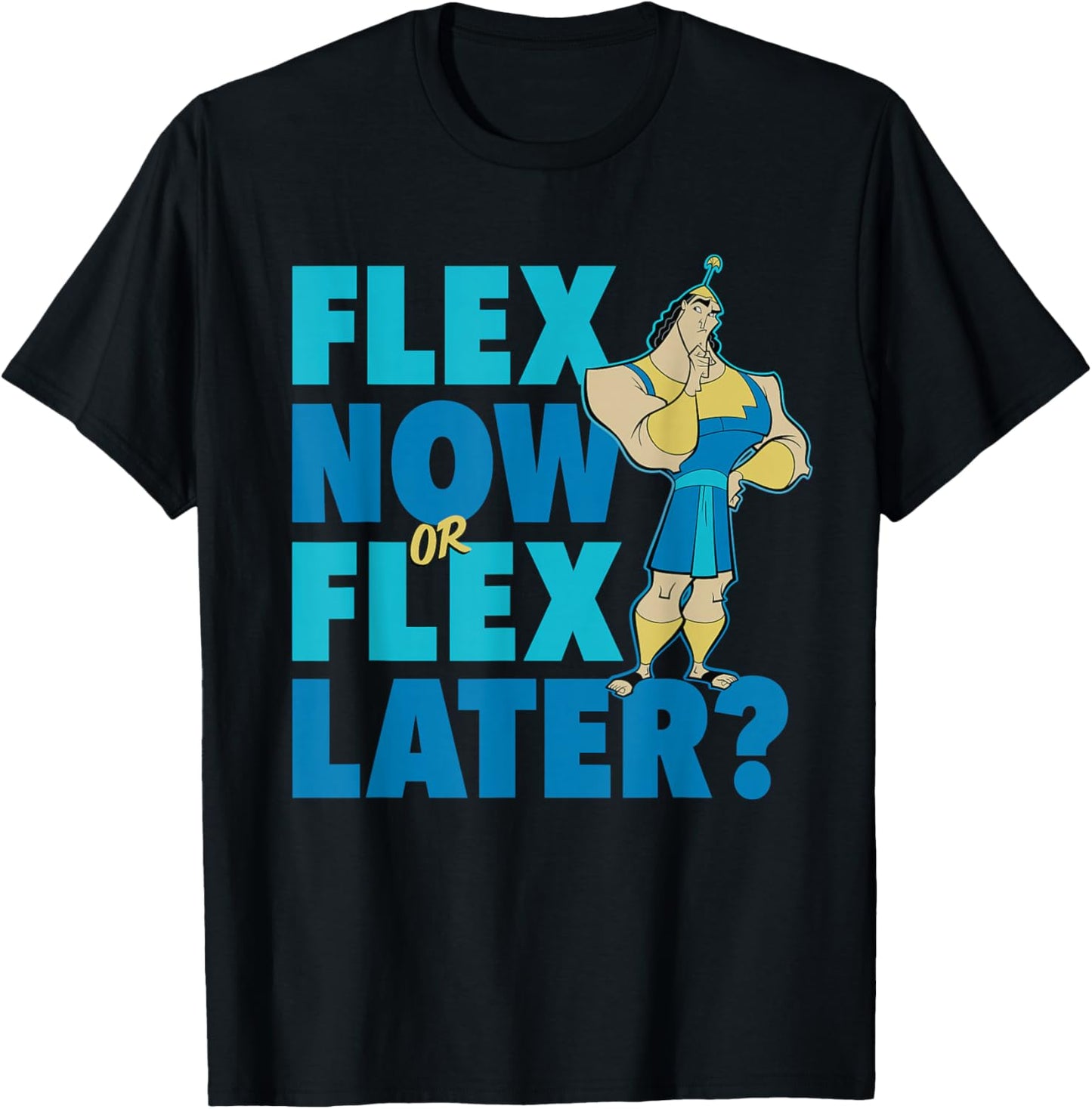 Disney The Emperor's New Groove Kronk Flex Workout T-Shirt - T-Shirt | Black