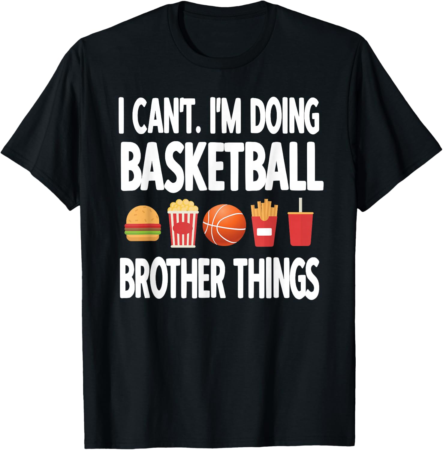 Basketball Brother Things Proud Basketball Player Bro T-Shirt - T-Shirt | Black