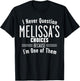 Husband and Melissa I Never Question Choices Together T-Shirt - T-Shirt | Black