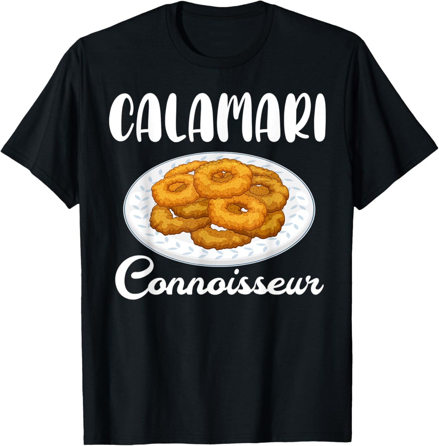 Calamari Connoisseur Fried Squid T-Shirt - T-Shirt | Black