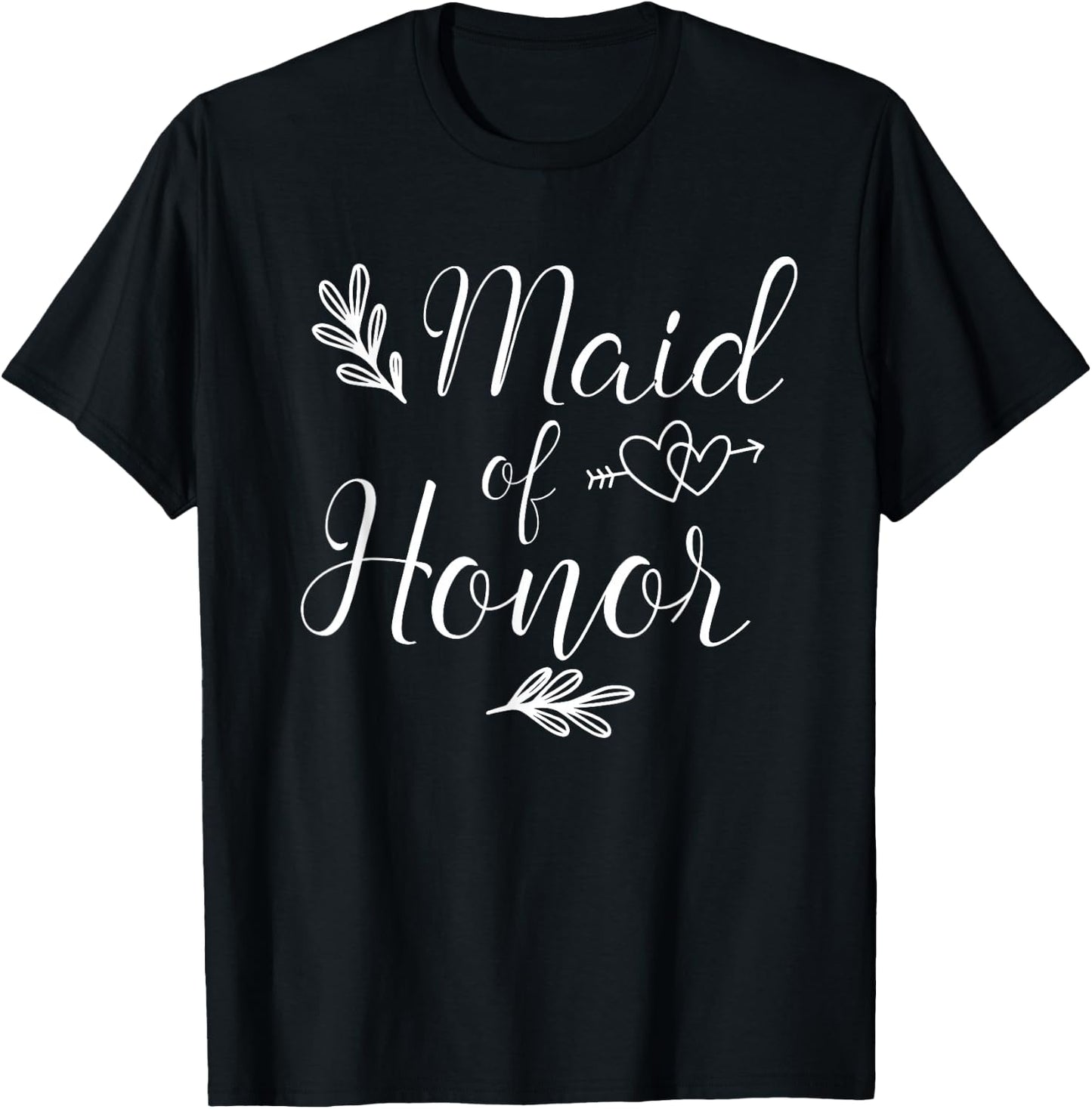 Maid Of Honor Wedding Shower T-Shirt - T-Shirt | Black