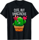 Cute Cactus Gift Girls Plant Lovers Funny Cacti T-Shirt - T-Shirt | Black