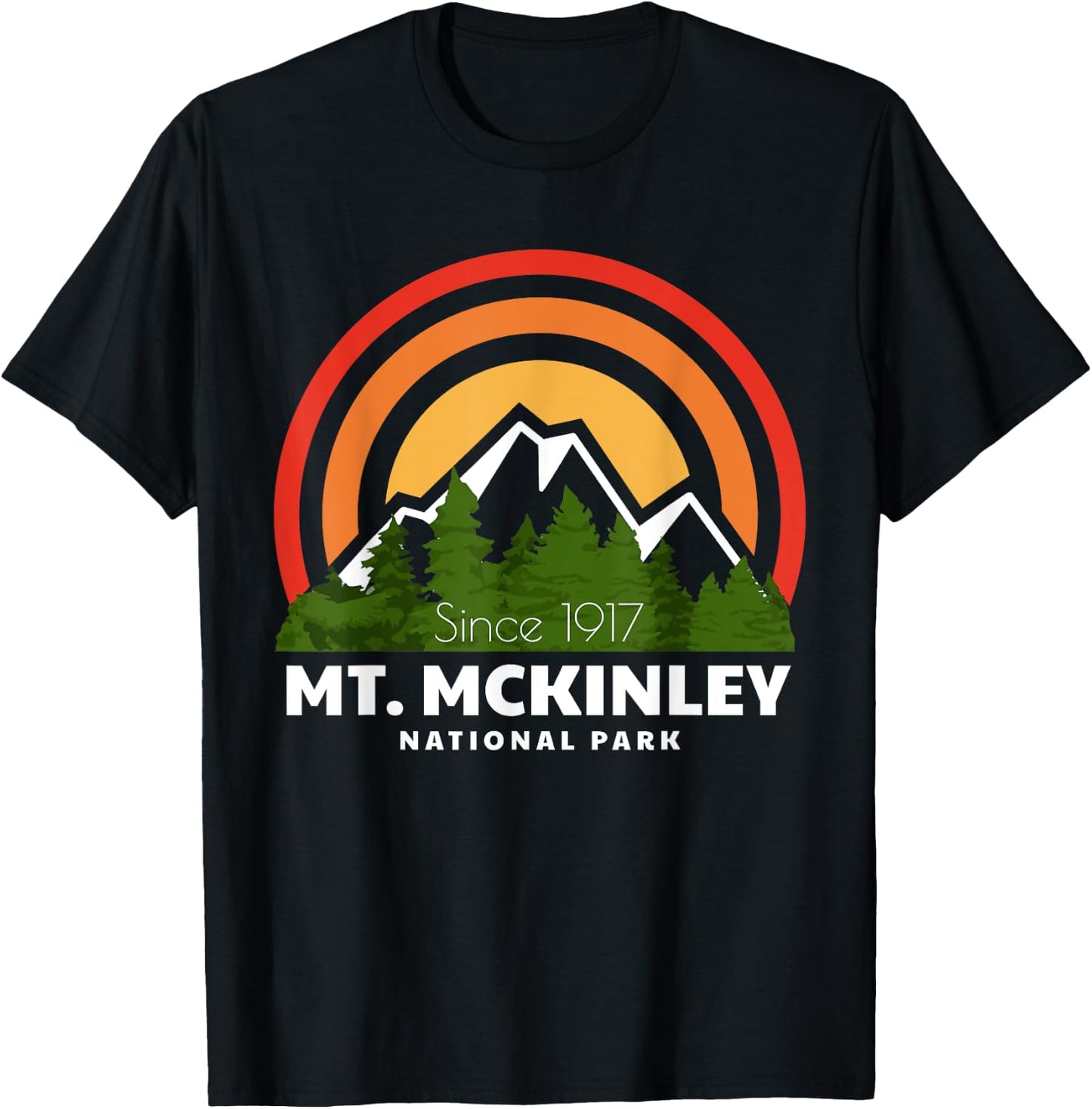 Mount McKinley National Park Apparel T-Shirt - T-Shirt | Black