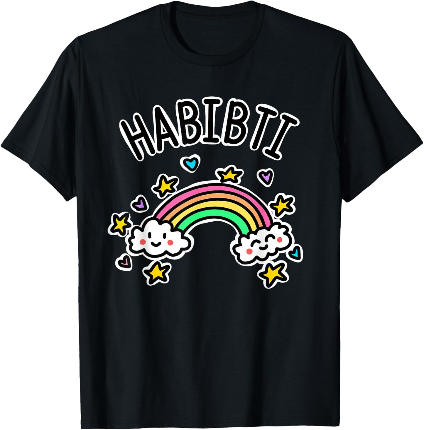 Habibti Arabic T-Shirt - T-Shirt | Black