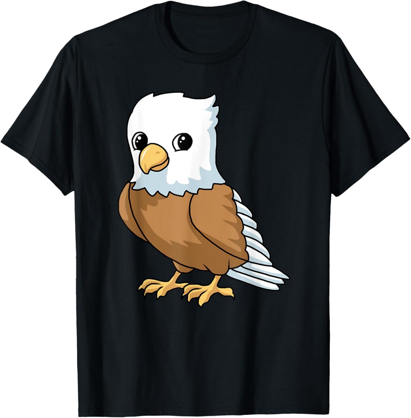 Cute baby eagle as a gift bird drawn painted T-Shirt - T-Shirt | Black