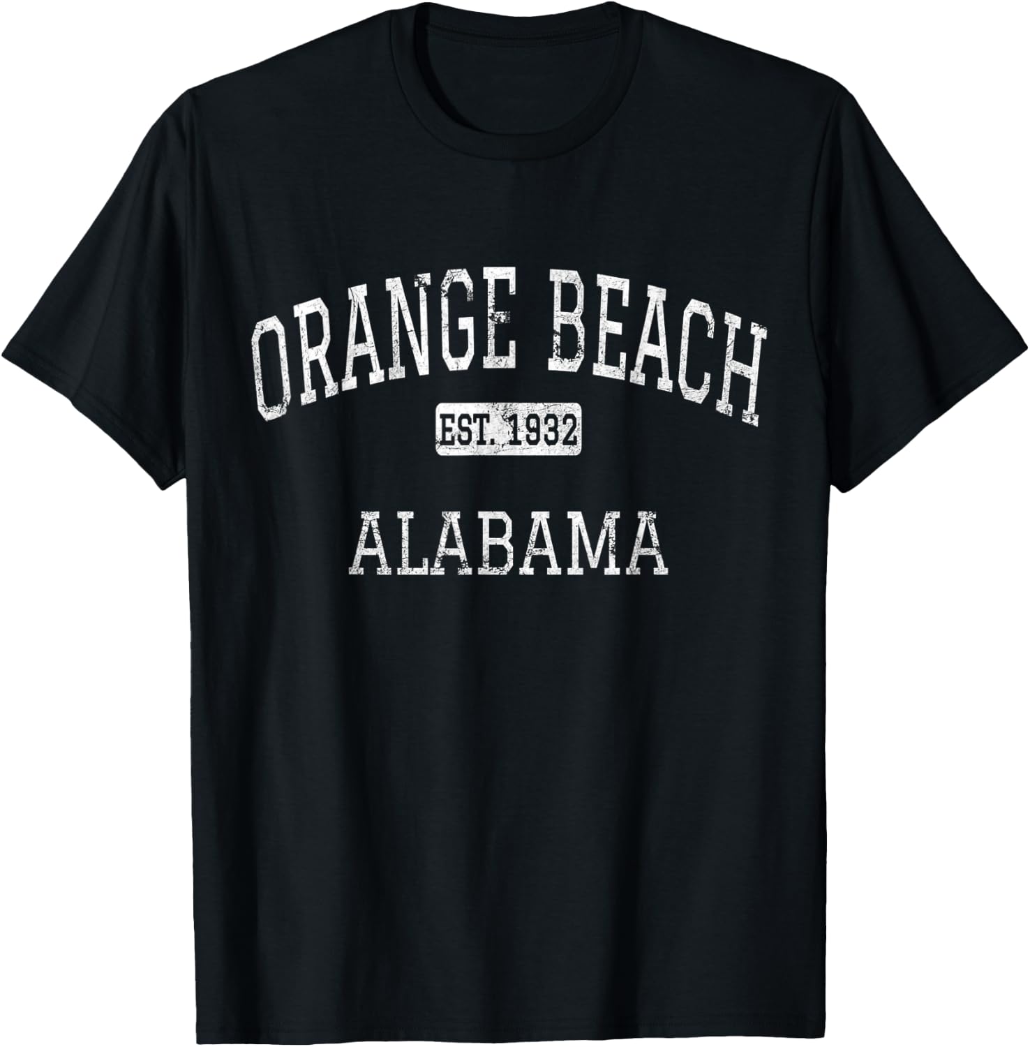 Orange Beach Alabama AL Vintage T-Shirt - T-Shirt | Black