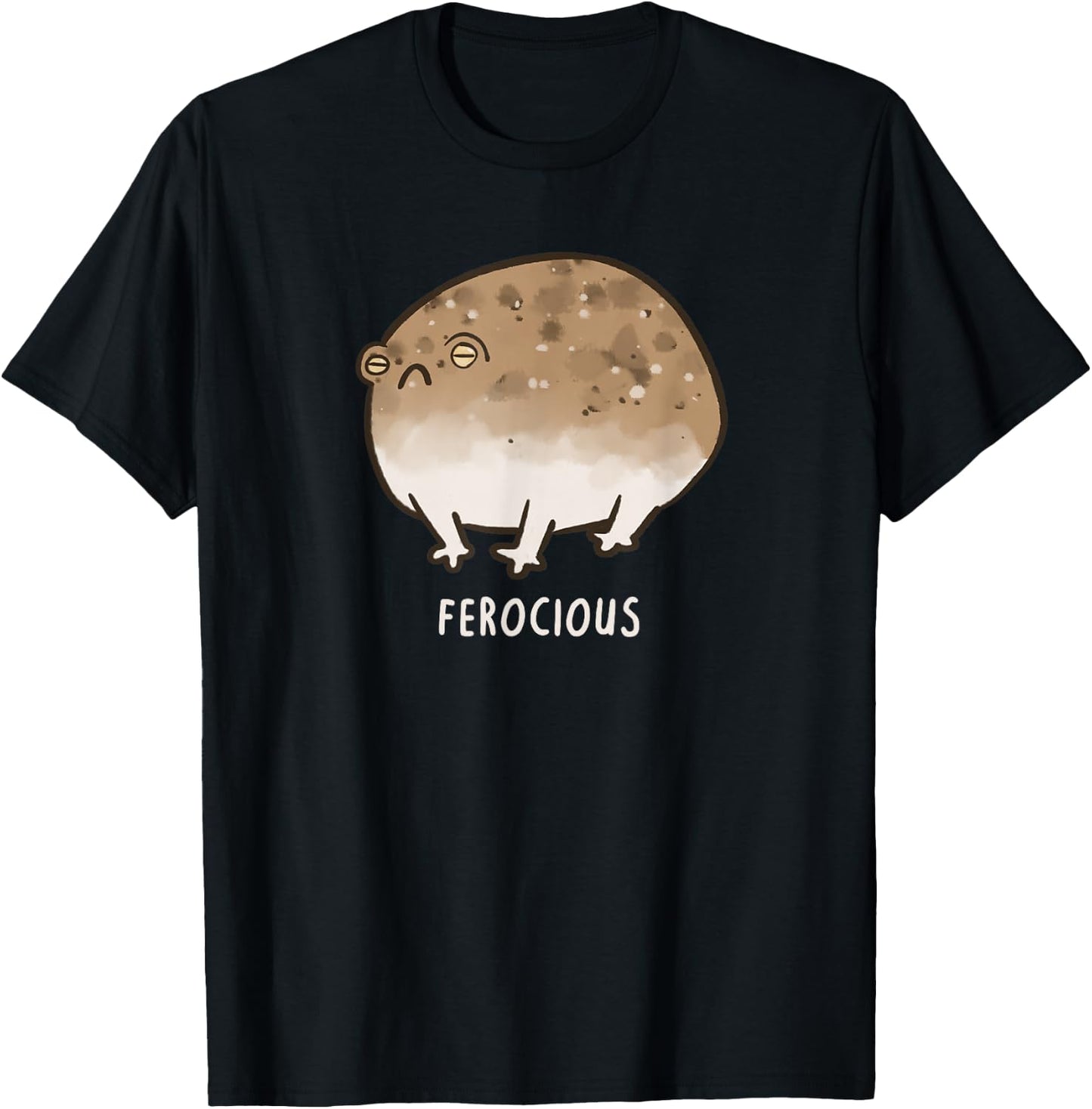 Ferocious Desert Rain Frog, Very Angry Frog T-Shirt - T-Shirt | Black