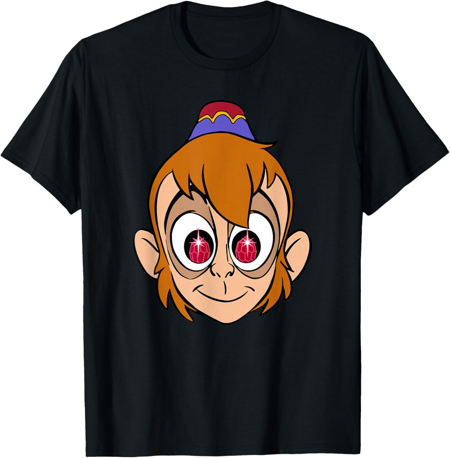 Disney Aladdin Abu Ruby Eyes T-Shirt - T-Shirt | Black
