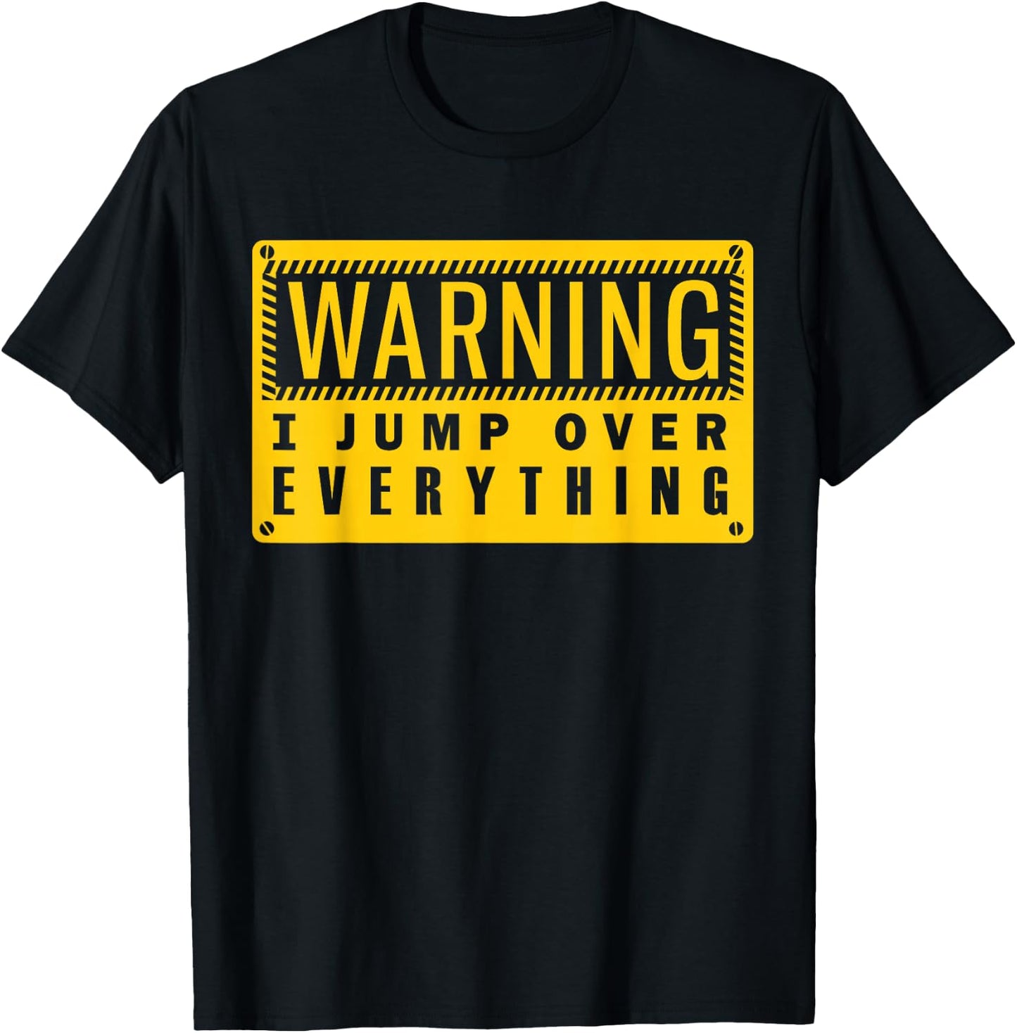 Warning I Jump Over Everything Freerunning Parkour T-Shirt - T-Shirt | Black