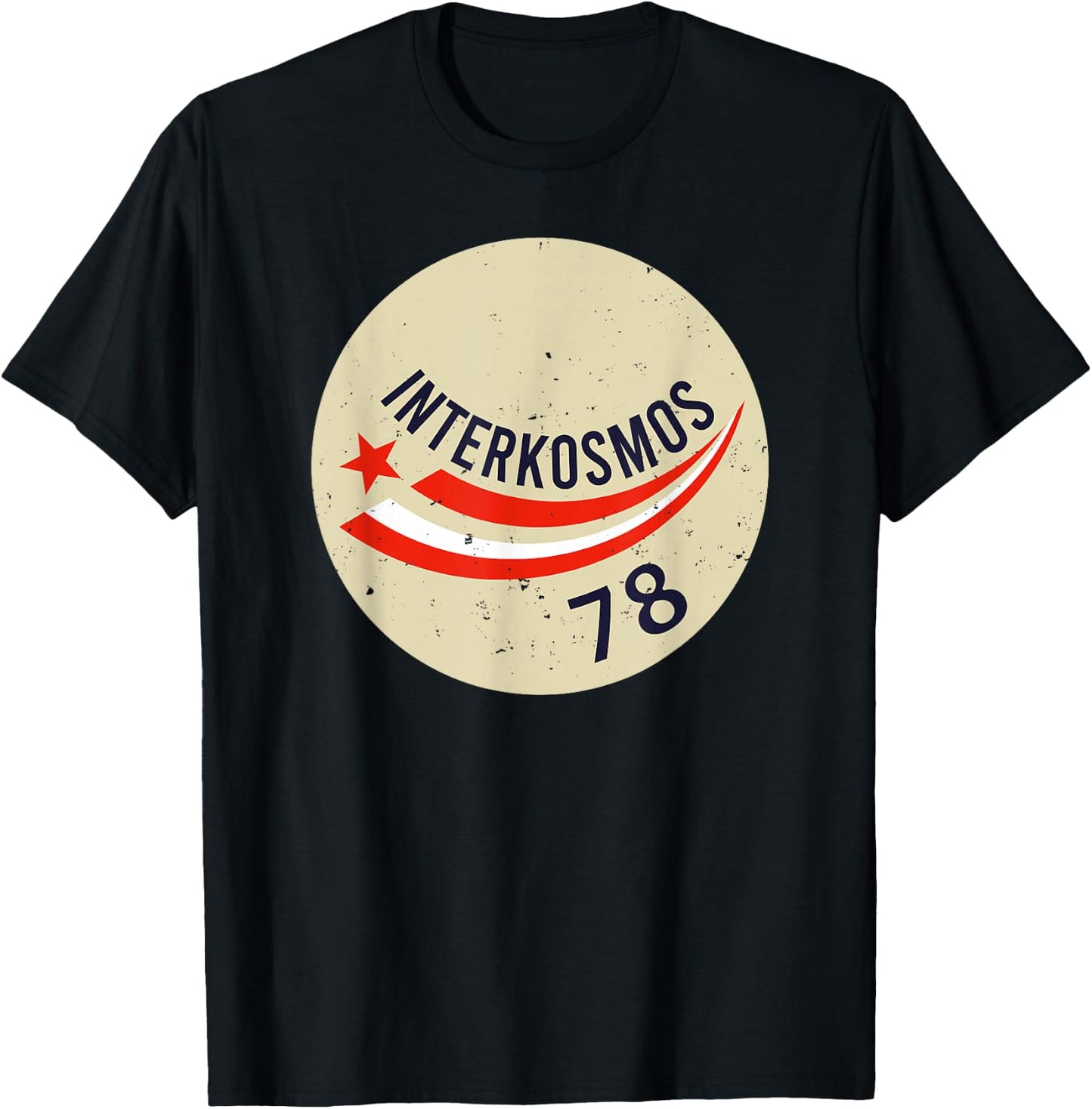 Interkosmos Russia Sputnik USSR Soviet Union T-Shirt - T-Shirt | Black