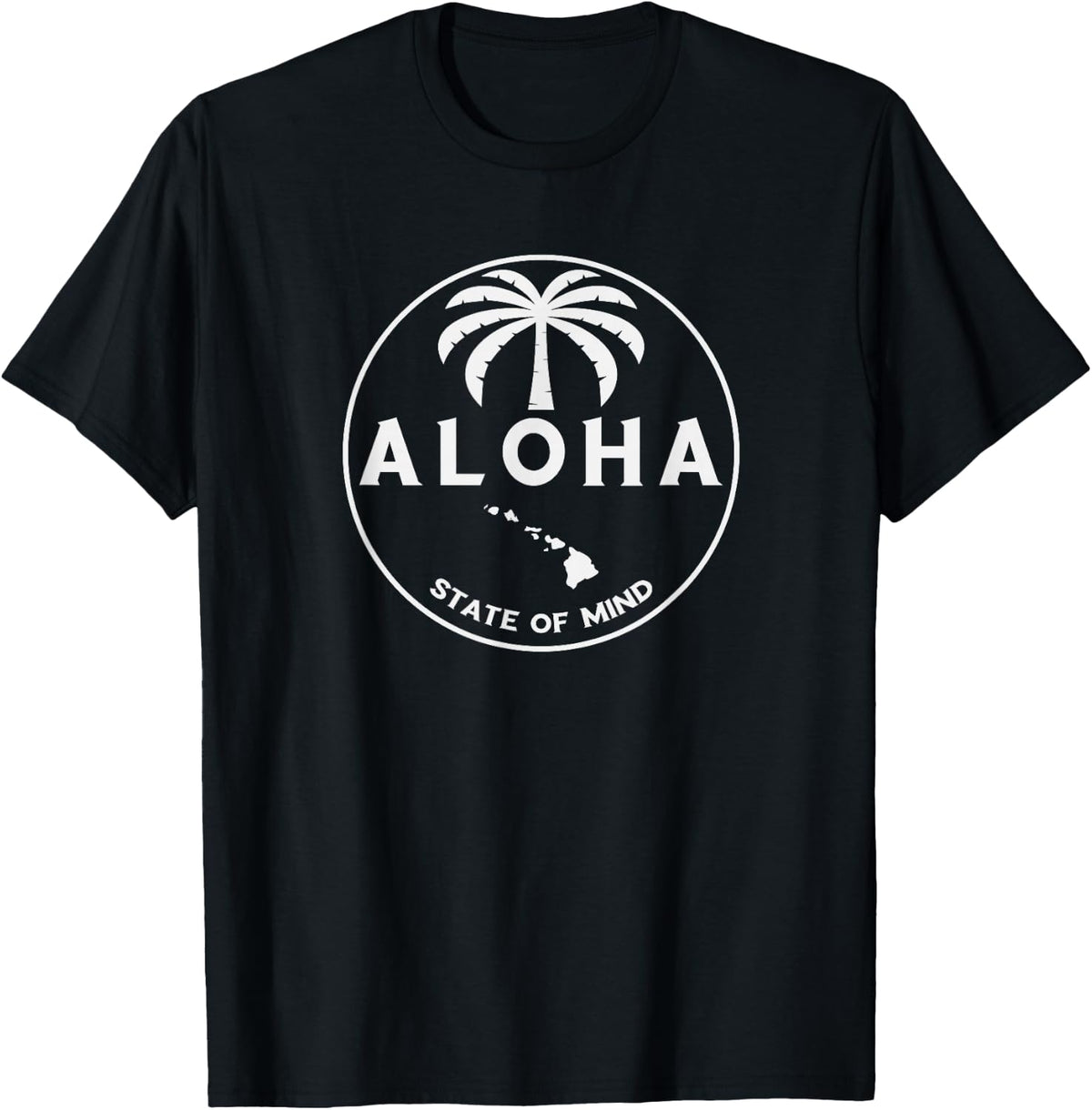Aloha Hawaii Palm Tree - Feel the Aloha Hawaiian Spirit!! T-Shirt - T-Shirt | Black