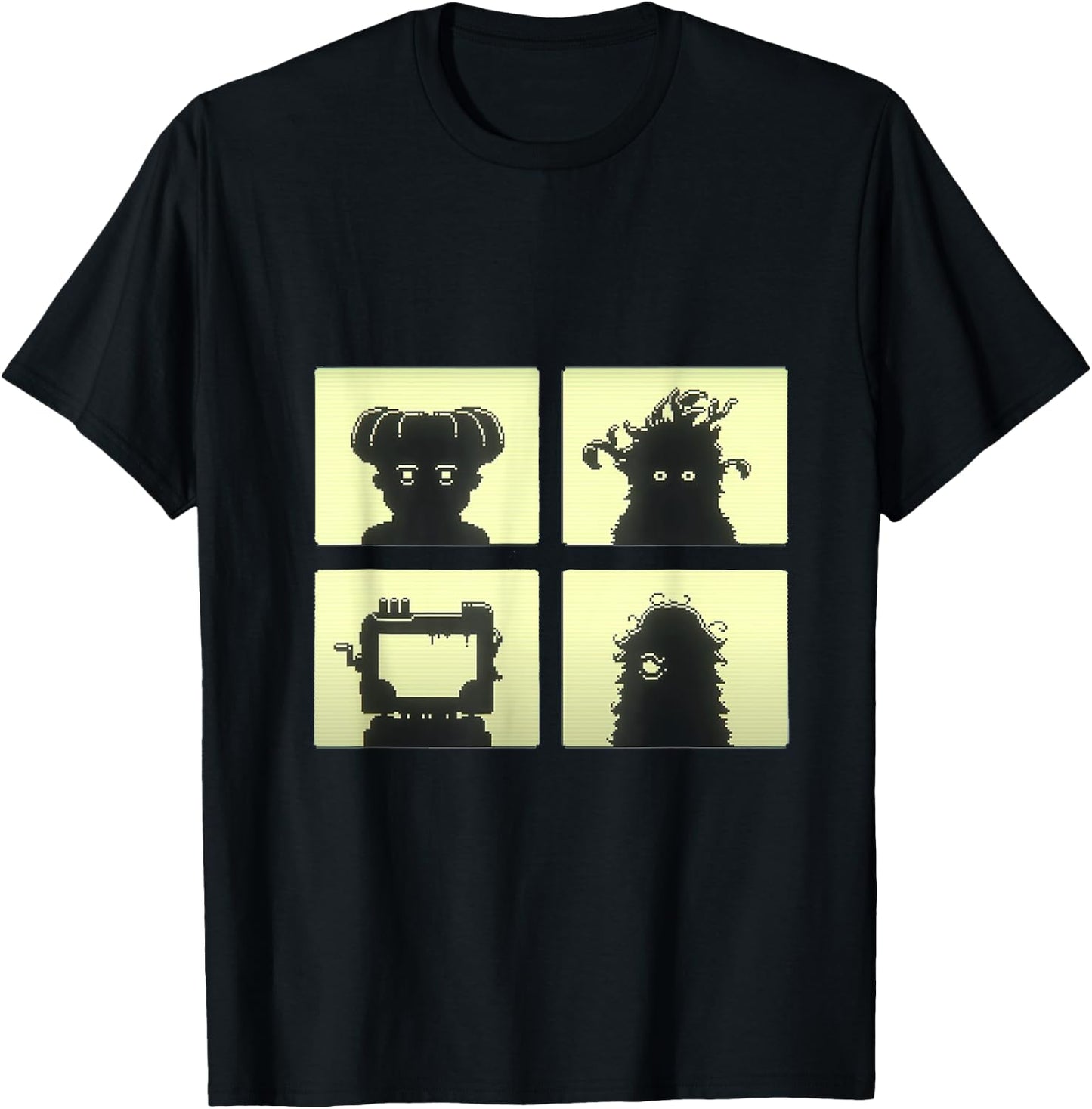 Inscryption Four Scribes Boss Psychological Card Game Scary T-Shirt - T-Shirt | Black
