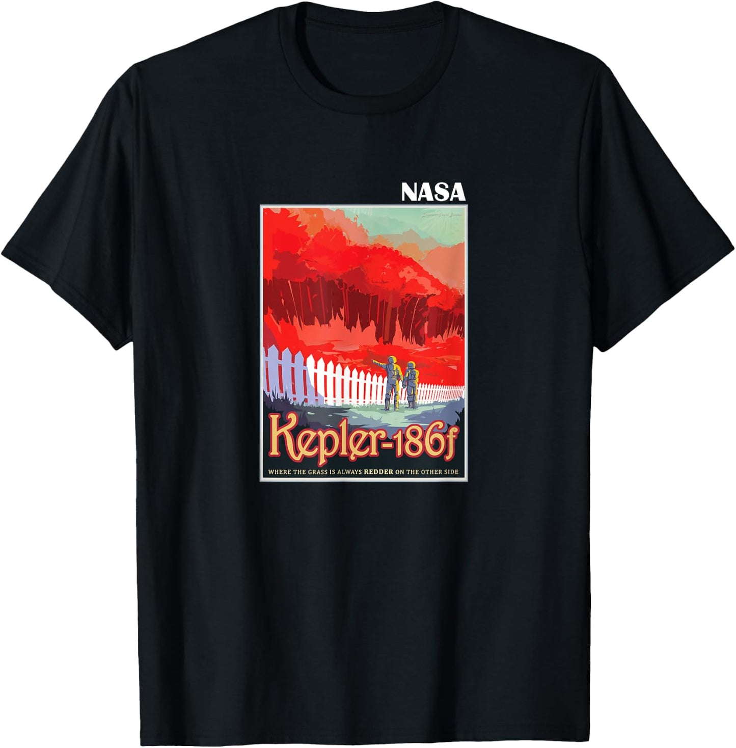 The Official Kepler 186f Space Tourism Poster NASA T-Shirt - T-Shirt | Black