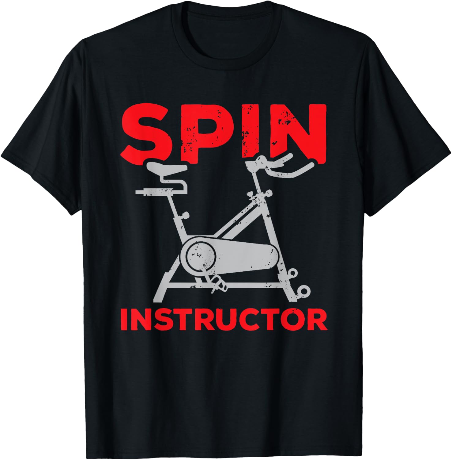 Cute Spin Class Cycling Spinning Instructor Bike Spinner Gym T-Shirt - T-Shirt | Black