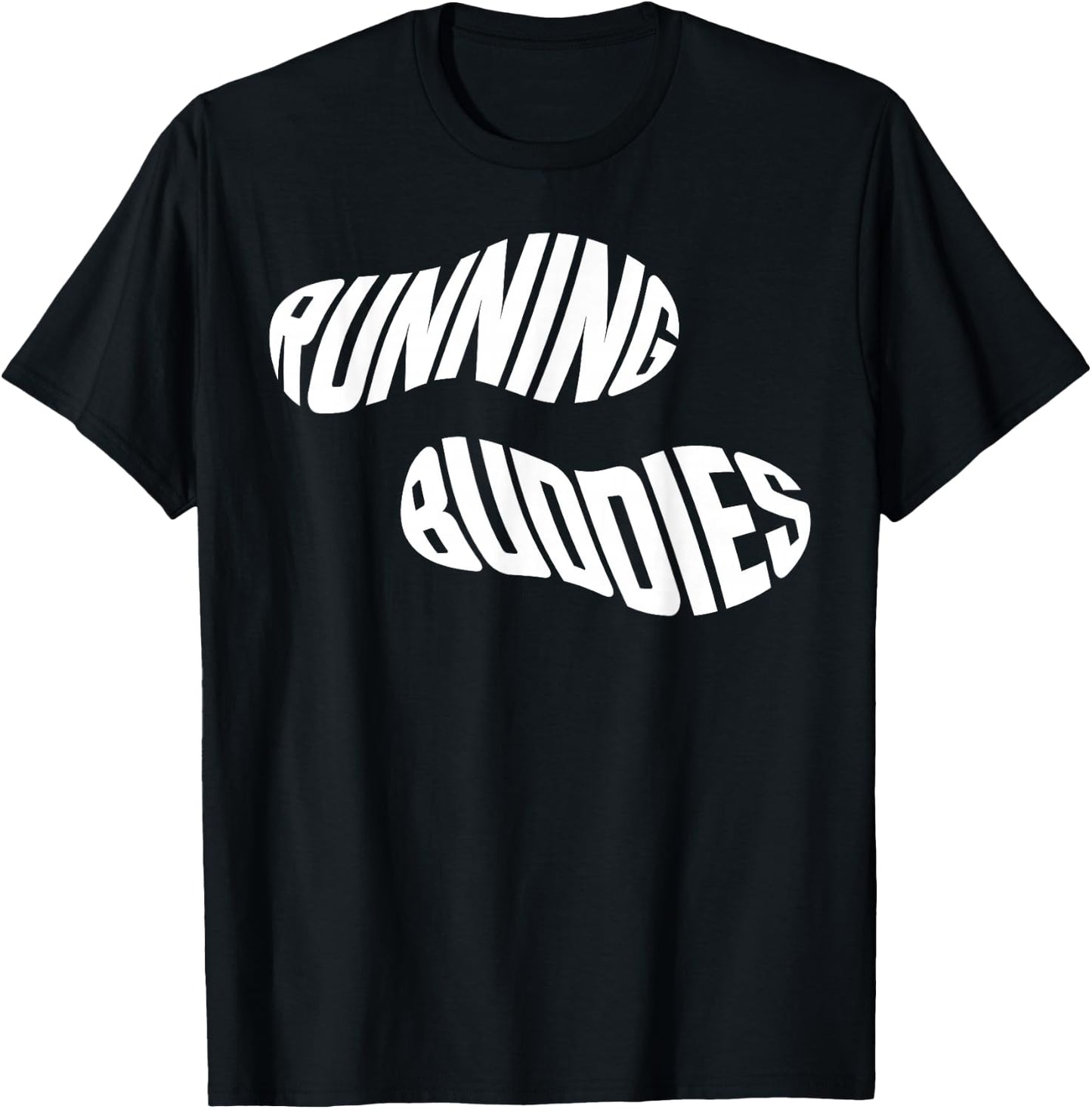 Running Runner Half Marathon Friends Besties Running Buddies T-Shirt - T-Shirt | Black