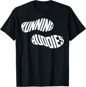 Running Runner Half Marathon Friends Besties Running Buddies T-Shirt - T-Shirt | Black